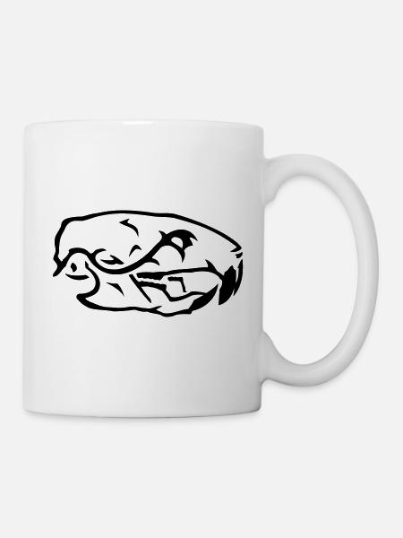Rat Skull Skull - Mug - white
