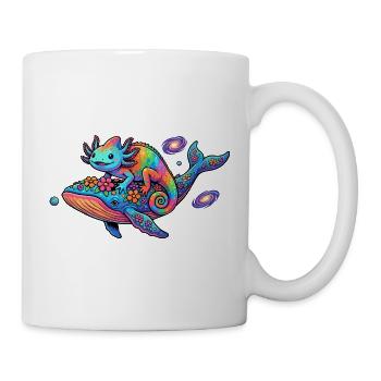 Galactic Gecko Rainbow Chameleon Space Travel - Mug - white - Right