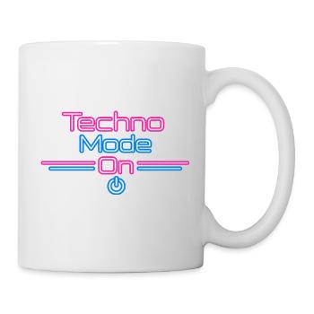 Techno Mode Neon On - Tasse - Weiß - Rechts