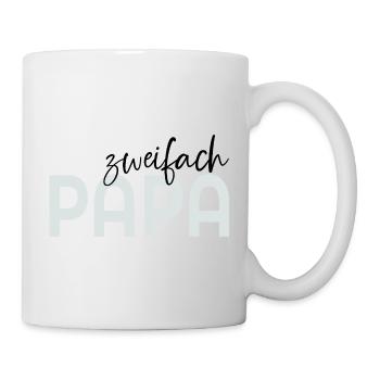 Baby Zweifach Papa - Tasse - Weiß - Rechts