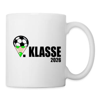Fußball 1. Klasse 2026 - Tasse - Weiß - Rechts