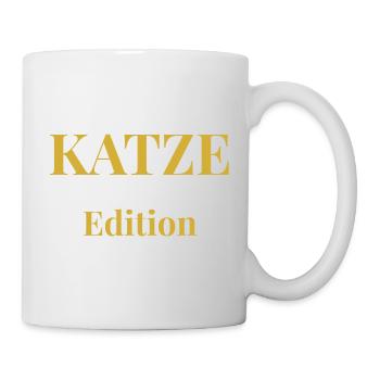 T-shirt chat minimaliste – Design premium - Mug blanc - blanc - Droite