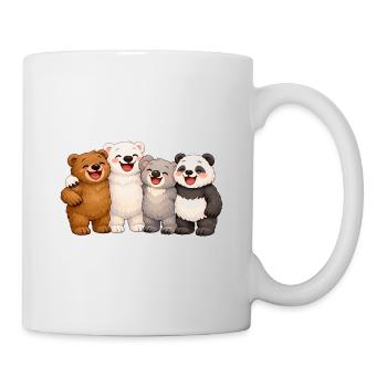 Four Bears in Friendship - Mug - white - Right