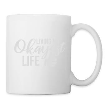 Vivre ma vie la plus correcte Drôle de dicton, médiocre - Mug blanc - blanc - Droite