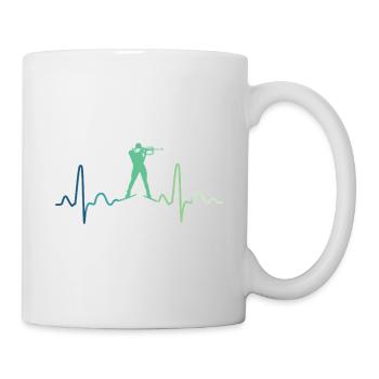 Biathlon Heartbeat Biathlete - Mug - white - Right