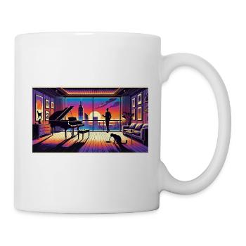 Kotzi Katzi Katz - an evening at the piano - Mug - white - Right
