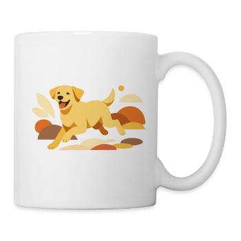 Happy Labrador Dog Illustration für Hundeliebhaber - Tasse - Weiß - Rechts