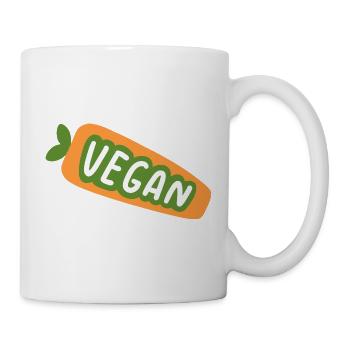 Vegan Shirt Plant Based Design Cute Veggie Aesthet - Tasse - Weiß - Rechts