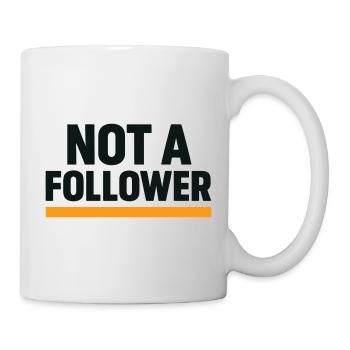 Ne Pas Suivre Le Groupe Style Anticonformiste - Mug blanc - blanc - Droite