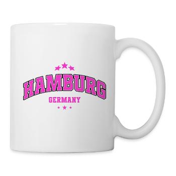 Hamburg Shirt for Women Pink College Style - Mug - white - Right