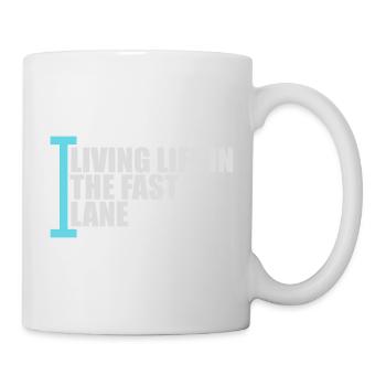 Life In The Fast Lane Float Funny Pool Saying - Mug - white - Right