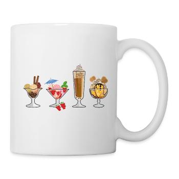 Eis, Eis - Eiszeit - Tasse - Weiß - Rechts
