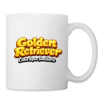 Golden Retriever - typographic design - Mug - white - Right