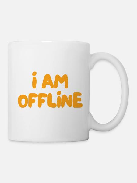 Ich bin offline - Tasse - Weiß