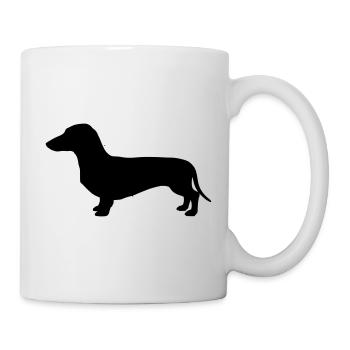 Dachshund Dachshund Silhouette - Mug - white - Right