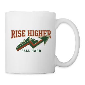 Fall Hard, Climb High - Resilience T-Shirt - Mug - white - Right