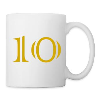 10. 10 YEARS. 10th ANNIVERSARY. 10 YEAR ANNIVERSARY. - Mug - white - Right