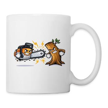 Chainsaw pruner gift idea - Mug - white - Right