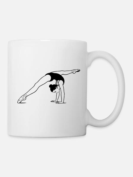 Gymnastik - Tasse - Weiß