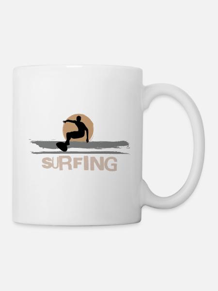 Surf Surfen Surfer - Tasse - Weiß