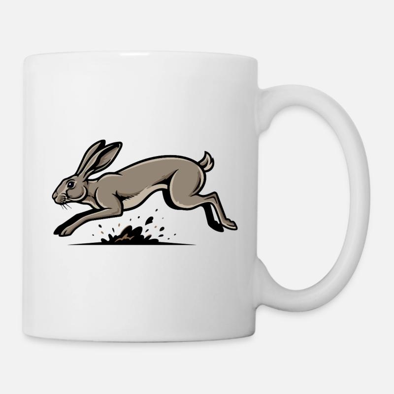 Wild Hare Hare Speed Race Nature - Mug - white