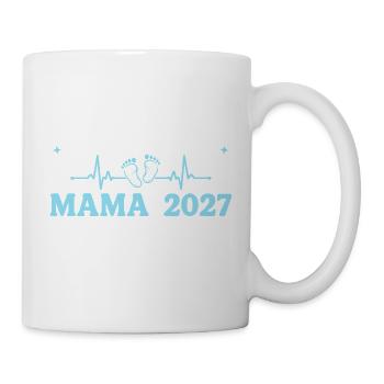 Mama 2027 Beförderung zur Mutter Geschenk - Tasse - Weiß - Rechts