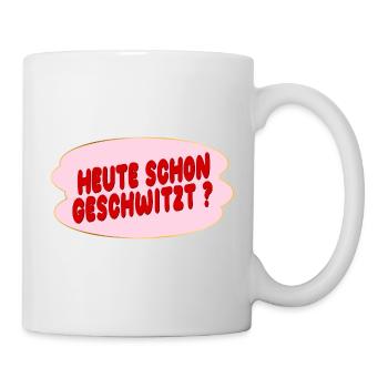 Schwitzen - Tasse - Weiß - Rechts