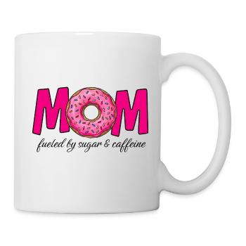 Mom fueled by sugar & caffeine - Mug - white - Right