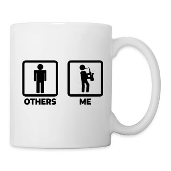Me as a saxophonist - Mug - white - Right