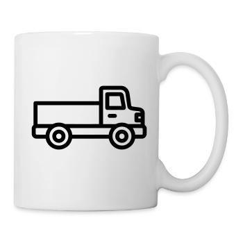 Lkw - Tasse - Weiß - Rechts