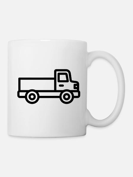 Lkw - Tasse - Weiß
