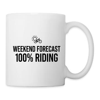 Mountainbike Fahrrad Weekend Forecast Riding - Tasse - Weiß - Rechts