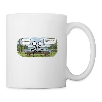 Savo Guys Duo 7 Lakescape Bankdiskussion - Tasse - Weiß - Rechts