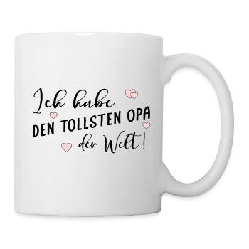 Komplimente Opa - Tasse - Weiß - Rechts