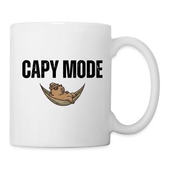 Capy Mode: Hängematten-Chill - Tasse - Weiß - Rechts