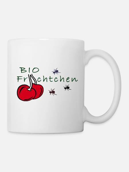 Kirschen - Tasse - Weiß