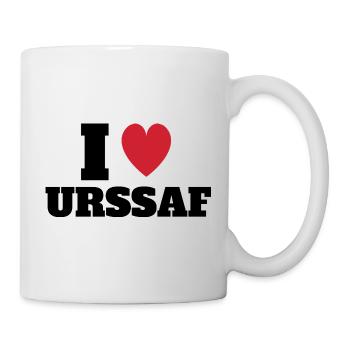 I Love URSSAF - Mug blanc - blanc - Droite