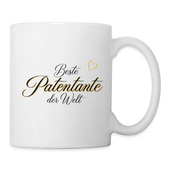 Edles Geschenk für die Patentante - Tasse - Weiß - Rechts