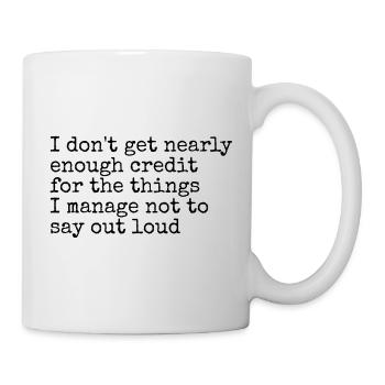Humor, Sarcasm, Silent Thoughts - Mug - white - Right