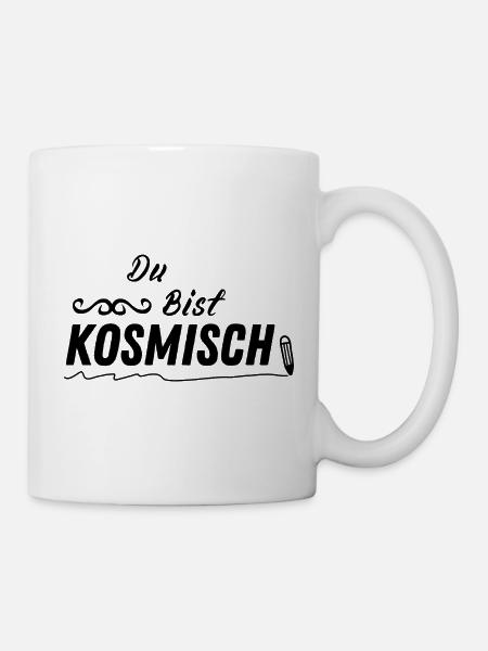 KOSMISCH – Spirituelles Geschenk Mode - Tasse - Weiß