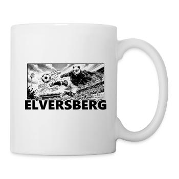 Fußball Panda Kaiserlinde Elversberg - Tasse - Weiß - Rechts