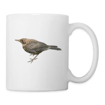 Merle Jeune Oiseau - Mug blanc - blanc - Droite