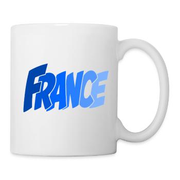 Französischer Retro-Schriftzug - Tasse - Weiß - Rechts
