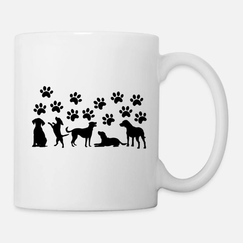 Black Dogs Squad – Minimal Aesthetic - Mug - white