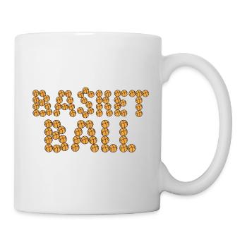Basketball typography - Mug - white - Right