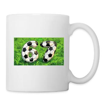 Six Seven Football Design - Mug - white - Right