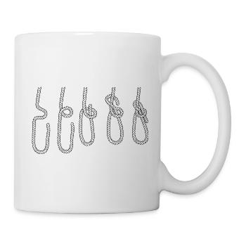 Segeln Segelboot Segler Nautik Jolle Knoten - Tasse - Weiß - Rechts