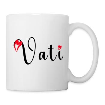  Fête des Pères Papa Amour avec Cœurs Tendres VATI - Mug blanc - blanc - Droite