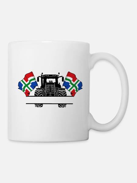Groningen_Tractor_Custom_Edition - Tasse - Weiß