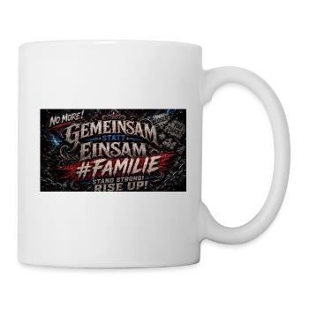 Ensemble au lieu de se sentir seuls #Familie - Mug blanc - blanc - Droite
